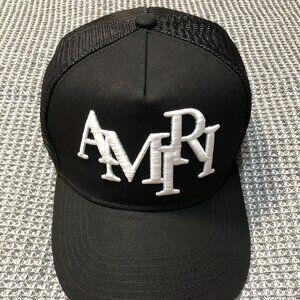 AMIRI Logo-Embroidered Black Cap Nwots